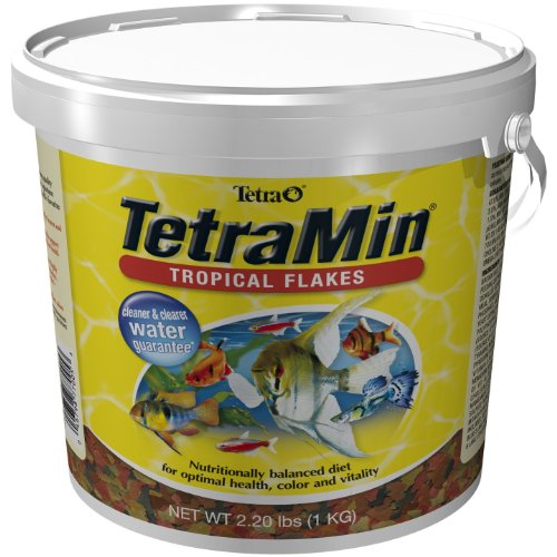 TetraMin Tropical Flakes Fish Food, 2.2 lbs | Complete Daily Diet For Top-And-Mid Feeding Tropical Fish, Protein For Growth & Prebiotics for Digestion, Clear Water Formula - size: 2.2 Pound (Pack of 1)