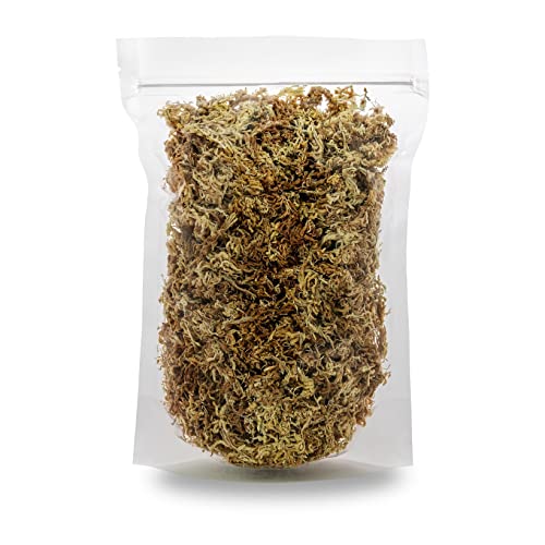 Premium New Zealand Sphagnum Moss by Gardenera - Organic Hand Mixed Long Fibered Sphagnum Moss Orchid - 1 Quart
