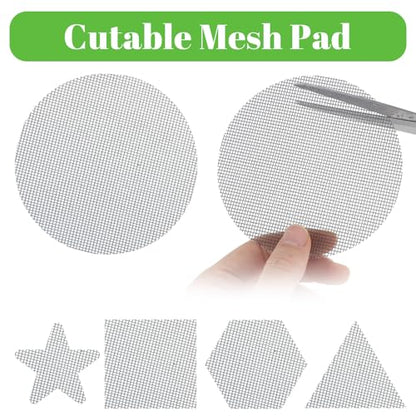 150Pcs Pot Inserts for Planters, 3.94/2.95/1.97 Inch Round Bonsai Mesh Screen/Plastic Mesh Sheet, Reusable Flower Pot Hole Meshes, Prevent Soil Loss, Succulents
