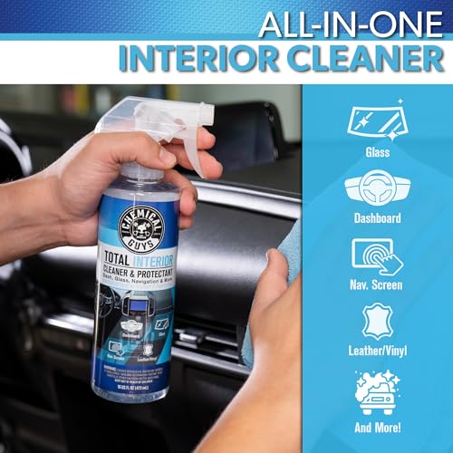 Chemical Guys, Total Interior Cleaner Variety Kit, New Car & Black Cherry | Sample two aromas in one box, a one-step spray for dashes, seats, door panels and screens, boxed ready to gift - size: 48 Fl Oz (Pack of 1), style: BAG KIT