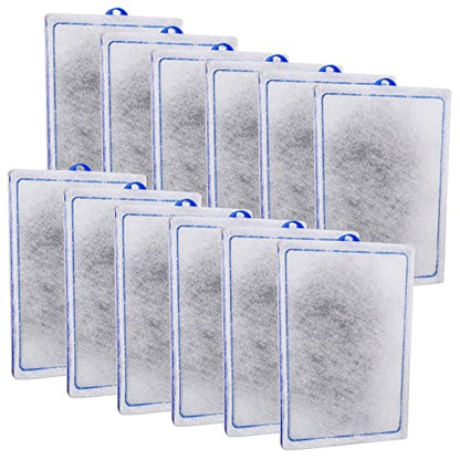 xbbwmrs 12-Pack Large Aquarium Filter Cartridges Compatible with Whisper Bio-Bag Power Filters - Assembled
