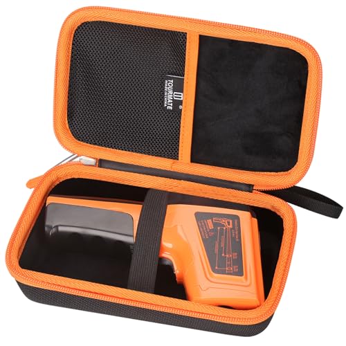 Tourmate Hard Case for TempPro TP30/TP450 Infrared Thermometer Gun | Compact Travel Storage, Shockproof EVA Shell, Fits Laser Thermometer (Black, Case Only)