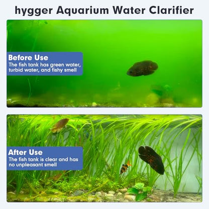 hygger Aquarium U-V Light with Timer, 360° Protective Shield Clean Light for Green Water and Algae Clean, Mini Algae Control Lamp for Freshwater and Saltwater Tank (3W for 5-25 Gallon) - size: 3W for 5-25 Gallon