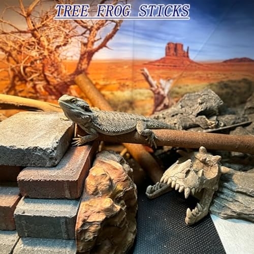 Natural Climbing Pet Cork Stick Natural Tree Frog Cork Wood Stick Branch Reptiles Climbing Branches Reptiles Use Cork Branches Climb Branches for Frogs, Snakes,Lizards, Bearded Dragons - size: 15.75"D x 1.65"W x 1.65"H