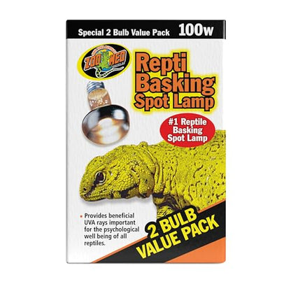 Zoo Med - Bulb BASKING SPOT 100W Value 2pk- Pack of 3.