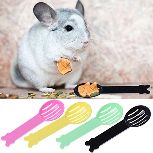 Small Pet Litter Scooper, PP Plastic Cage Cleaning Shovel for Hamster, Hedgehog, Cavy & Cats – Lightweight Sand Sifter for Bathing & Waste Removal