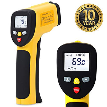 eT650D Temperature Gun by ennoLogic - Dual Laser Non-Contact Infrared Thermometer -58°F to 1202°F - NIST Option Available - Accurate Digital Surface IR Thermometer (Not for Body Temp) - style: eT650D