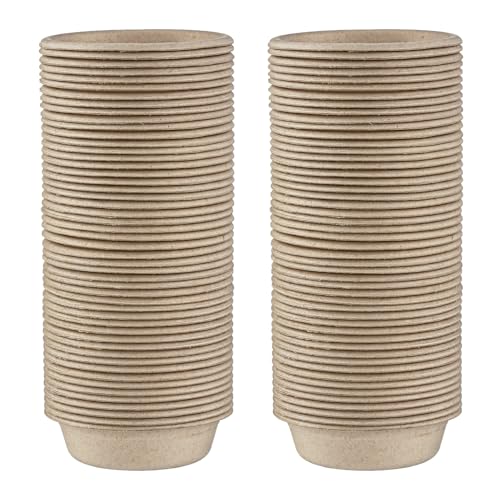 100Pcs 1oz Biodegradable Crested Gecko Food Cups for Reptile Dish