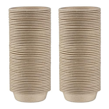 100Pcs 1oz Biodegradable Crested Gecko Food Cups for Reptile Dish