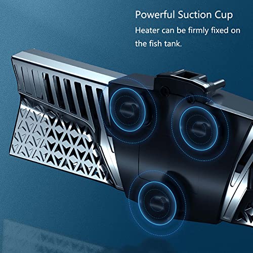 Carefree Fish Aquarium 300W 2IN1 PTC Ceramic Heater PID Control Digital Dual Independent Chip Control The Safest Most Accurate and Fastest Heater for Freshwater and Saltwater Tank (No Cooking Fish) - size: 300W