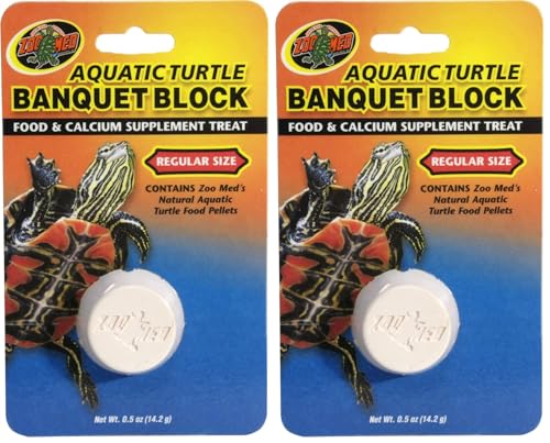 Zoo Med Aquatic Turtle Banquet Block, 0.5 Ounce (Pack of 2) - size: 0.5 Ounce (Pack of 2)