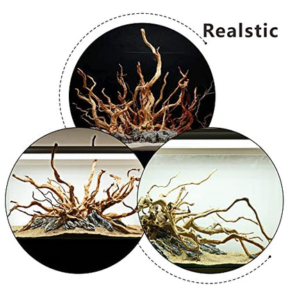 5 Pcs Aquarium Driftwoods Natural Driftwood Fish Tank Decorations Solid Reptile Wood Branches for Fish Tank Small Fish Hiding