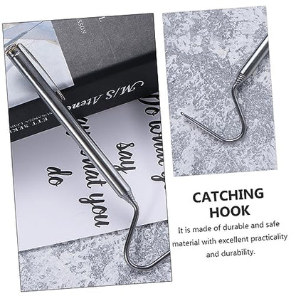 Yardwe 2Pcs Retractable Snake Grabbing Hooks Reptile Tongs Snake Handling Tool for Efficient Capture and Distance Protection