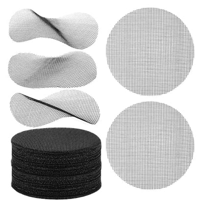 50pcs 4 Inch Flower Pot Hole Mesh Pad, Polyethylene Round Bonsai Mesh Drainage Screens Plant Pot Drainage Mesh Flower Pot Bottom Mesh Pad for Garden Potted Plants Prevent Soil Loss