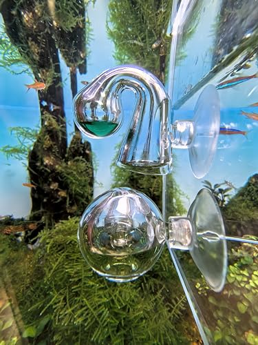 FZONE Aquatic CO2 Glass Drop Checker PH Monitor for Aquarium Plant Fish Tank