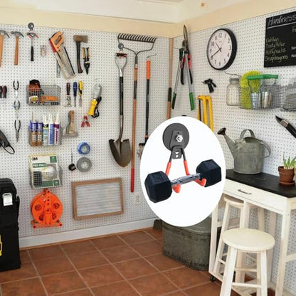 Garage Magnet Hooks, Heavy Duty Magnetic Hooks Tool Hangers for Garage Workshop Magnetic Metal Wall Hook Hangers with Anti-Slip Coating for Ladders, Garden Tools, Bulky Items (4 Pack) - style: Middle L/4 pack 16-80lbs
