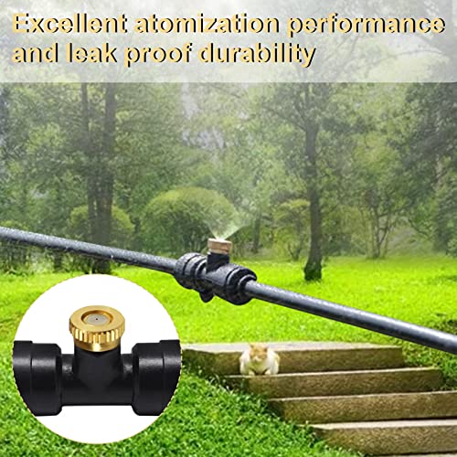 KUWAN 0.016" Orifice (0.4mm) Thread UNC 10/24 Brass Misting Nozzles 200PCS | Low Pressure Atomizing Misting Sprayer Water Hose Nozzle for Greenhouse, Landscaping, Outdoor Cooling Mister System - color: 200PCS