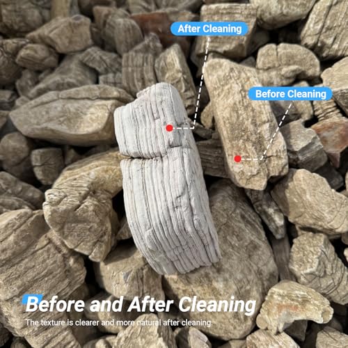 Natural Aquarium Rocks PH Neutral Stone 2-7inch Fish Rocks 10lb Pagoda Rocks for Aquariums, Landscaping Model,Tank Decoration,Amphibian Enclosures-6-7Pcs - size: 10lb (2-7inch 6-7Pcs)