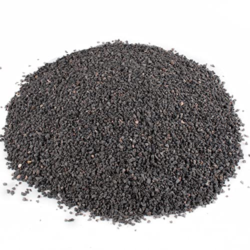 7lb Black Lava Rock for Plant, 1/8-1/4 inch Horticultural Volcanic Rock Soil for Decorative Landscaping Bonsai, Cacti, Succulents Plants Top Dressing for Release Excess Water - color: Black, size: 7LB