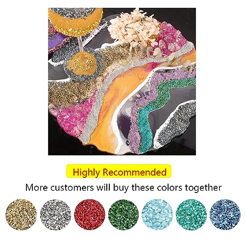 HappyFiller 1.3 LB Metallic Baige Crushed Glass for Resin Art,Crafts,3-8mm | Vase Filler,Wedding Table Centerpiece,Candle Holder,Terrarium Gravel Sand - color: Baige