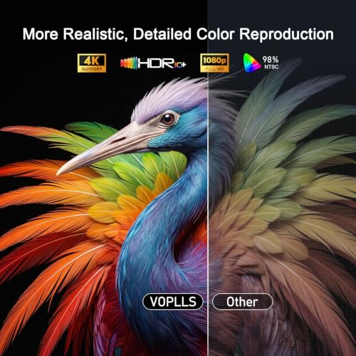 [Now with Netflix] 4K Projector with WiFi and Bluetooth, Auto Focus Keystone Smart Projector, Outdoor Projector with Adjustable Stand for Home Bedroom