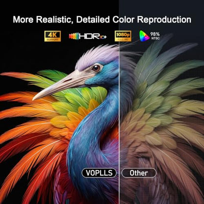 [Now with Netflix] 4K Projector with WiFi and Bluetooth, Auto Focus Keystone Smart Projector, Outdoor Projector with Adjustable Stand for Home Bedroom