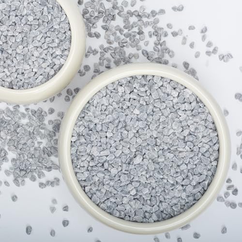 2lbs Natural Gravel Pebbles for Succulents and Cacti, 1/5 Inch Decorative River Stones – Perfect for Vases, Aquariums, Terrariums, and Outdoor Gardening, Mixed Colors (Grey, 2 Pounds) - color: Grey, size: 2 Pounds