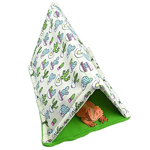 Reptile Sleeping Bed Bearded Dragon Tent Hide Habitat Shelter for Lizard Bearded Dragon Leopard Gecko
