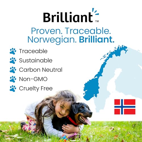 Brilliant Bone & Joint Supplement for Dogs - High Strength Calcium & Collagen Powder for Joint & Hip Support, Essential Supplement for Dog’s of All Ages - 10.6 Oz