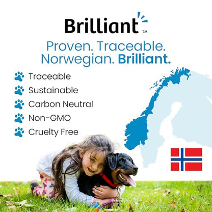 Brilliant Bone & Joint Supplement for Dogs - High Strength Calcium & Collagen Powder for Joint & Hip Support, Essential Supplement for Dog’s of All Ages - 10.6 Oz