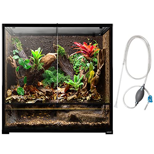 REPTI ZOO Large Reptile Paludarium Tank, Vertical Reptile Terrarium Wide & Tall Amphibian Tank with Top Screen Ventilation (36" W X 18" D X 36" H (Paludarium)) - size: 36" x 18" x 36" (Paludarium)