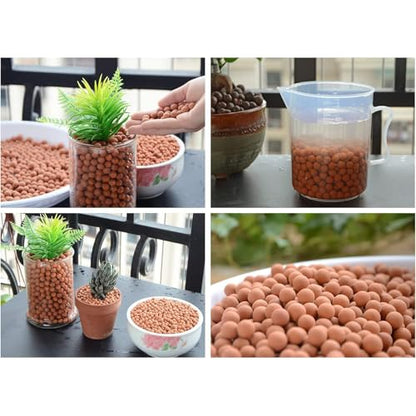 3.0 LB Clay Pebbles, Gardening Ceramsites Growing Media for Succulents Orchids, Aquaponics, Aquaculture Hydroponics. Ceramsite Clay Rocks Decor Cultivation, Leca for Plants (Clay Pebbles) - size: 3.0 LB