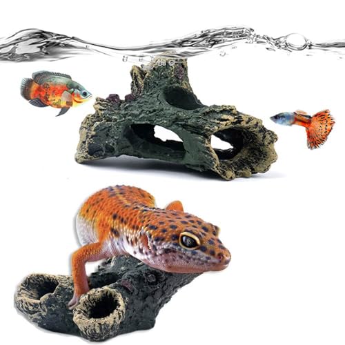 PetnBeyond Natural Large Driftwood for Fish Tank - 2 Pieces Assorted Branch Decorations, Aquarium Wood for Reptiles Tank, Coral Driftwood for Aquarium Decor, Terrarium Wood, Lizard Habitat Reptile Hid