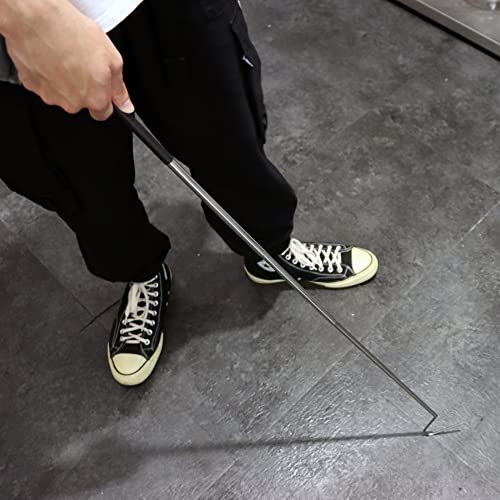 JIHAQUA Stainless Steel Extensible Snake Hook, 39 inch | Retractable, Reptile Hook, Pick-up Handling Tool - size: 39 inch