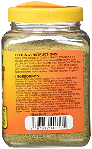 Zoo Med Natural Cricket Care, 10 oz (Pack of 2) - size: 10 Ounce (Pack of 2)