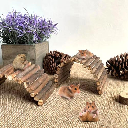 Reptile Bridge 5x9 Inch Safe Willow Branches Guinea Pig Ramp Anti-Bite Guinea Pig Hideout Climbing Ladder for Ferrets Chinchillas Hedgehogs Tortoise, M - color: M