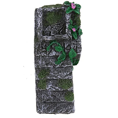 Leadigol Multifunctional Turtle Reptile Climbing Ladder, 14x7.5x4.5cm Basking Platform, Resin Amphibians Tortoise Climbing Resting Platform, Fish Tank Ornaments