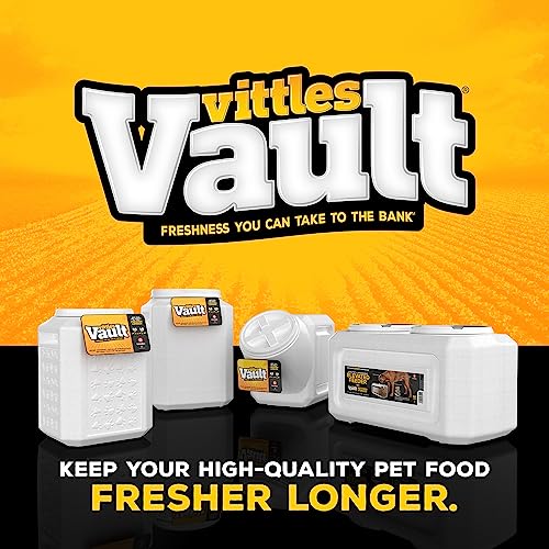 Gamma2 Vittles Vault Dog Food Storage Container, Up to 10 Pounds Dry Pet Food Storage, Made in USA | Made in USA, airtight seal keeps dry meals fresh and pests out, durable pantry bin for smaller sized bags, easy scoop access - size: 10 Pound
