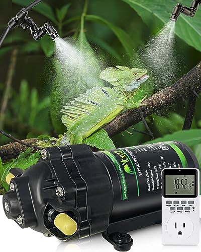 Automatic Reptile Mister Misting System with 4 Fine Mist Nozzles