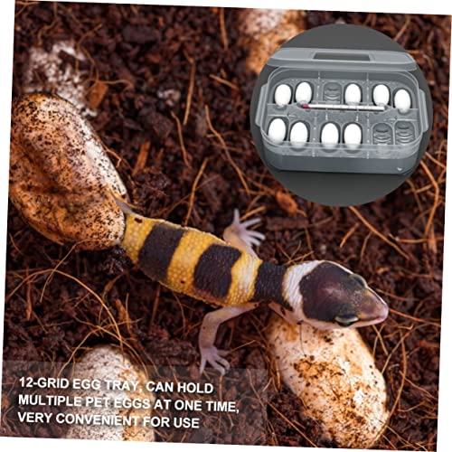 Didiseaon Reptile Hatching Incubation Box for Lizards and Snakes Dual Design for Eggs Sturdy Construction for Reptile Breeding and Scientific Research