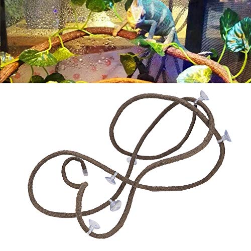 9.84ft Flexible Rattan Reptile Climbing Vine, Bendable Jungle Vine, Chameleon Climbing Branch, Reptile Habitat, Lizard Habitat Accessories, Terrarium Plant Decor (Small Size) - size: Small Size