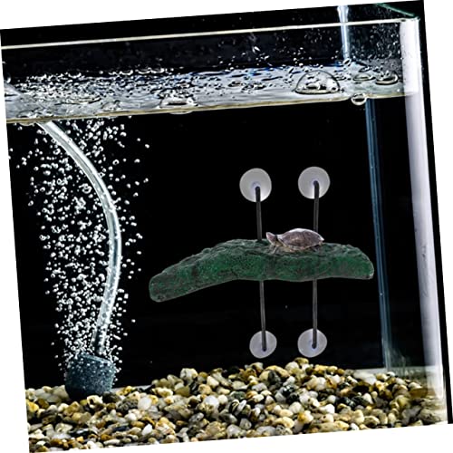 POPETPOP 1 Set Turtle Basking Platform Reptile Tank Accessory for Water Turtles Frogs and Lizards Suction Cup Design for Easy Installation Multi Functional Crawling and Sunbathing Area