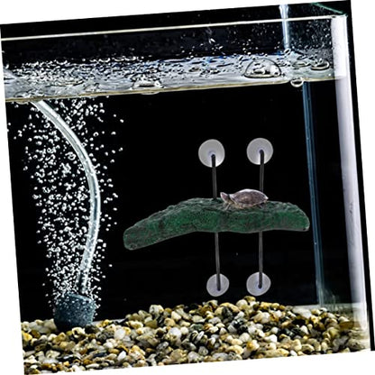 POPETPOP 1 Set Turtle Basking Platform Reptile Tank Accessory for Water Turtles Frogs and Lizards Suction Cup Design for Easy Installation Multi Functional Crawling and Sunbathing Area
