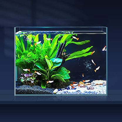 LAQUAL 3 Gallon Ultra Clear Glass Fish Tank, Rimless Low Iron Aquarium for Betta/Nano/Goldfish/Snail/Shrimp, Small Fish Tank with Fish Net & Cleaning Tools - color: 3 Gal