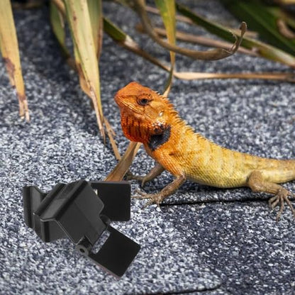10pcs Rimless Aquarium Lid Clips: Reptile Tank Lock Clips - Plastic Terrarium Lid Clamps for Glass Snake Aquarium Enclosure Turtle Fish Tank Accessories