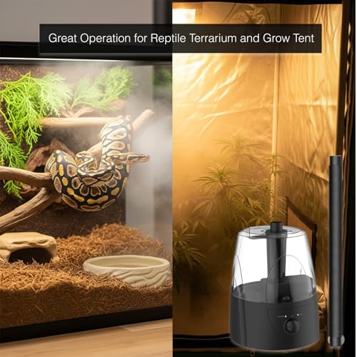MRREPTILE Reptile Fogger Humidifiers Mister, Misting System for Reptiles, Terrarium Fogger Humidifier, 3.5L Large Capacity Reptifogger - size: 3.5L