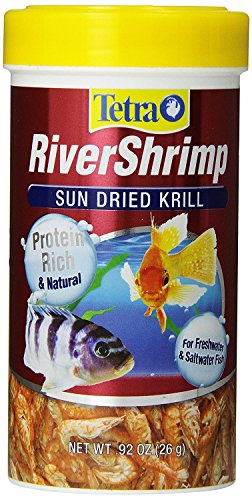 Tetra RiverShrimp Fish Treat, Natural Shrimp Supplement, 0.92 oz | For Freshwater & Saltwater Fish, Diet Variety, Carotene, Feed 2 To 3 Times Weekly - size: 0.92 Ounce (Pack of 1)