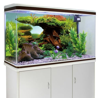 AWERT 48x24 inches Wood Fish Tank Background Seaweed Aquarium Background River Bed & Lake Aquarium Background Vinyl Background | AWERT Natural Moss Aquatic Plant River Bed & Lake Vinyl Background - size: 48x24in/120x60cm