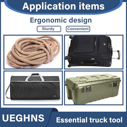 Cargo Grabber for Truck Bed Long Handle, Truck Grabber Reach Retriever Tool 34-73.5 inch Sturdy Bed Buddy Truck Tool with Two Replacement Hooks Essential Truck Van RVs Tools Convenient and Efficient