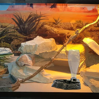Automatic Reptile Water Dish 13.5Oz Reptile Water Bowl Bearded Dragon Leopard Gecko Snake Lizard Terrarium Tank Accessories… (Black) - color: black